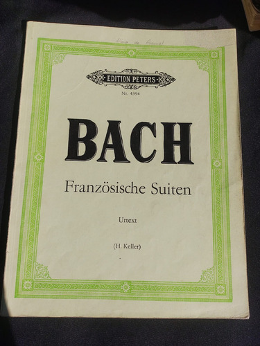 Bach Suite Francesa Urtext Peters Ed.