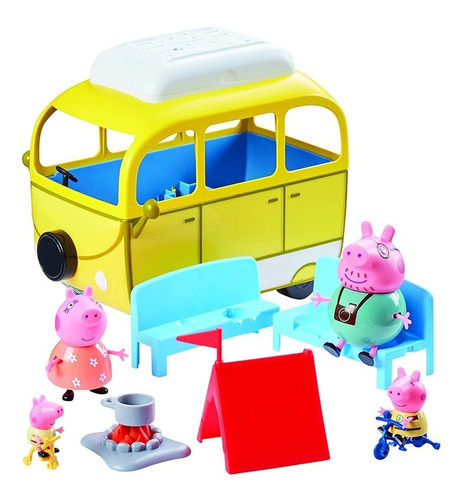 Peppa Pig Casa Rodante Auto Caravana Campervan Campamento