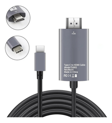 Cable Usb C Hdmi 4k Macbook Tv Samsung Galaxy Dex Mode 60hz
