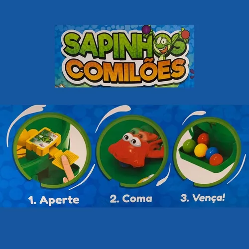 Jogo Papa Sapo De Agilidade Bolinhas Comilão Comilões Joguinho Tabuleiro 4  Jogadores Brinquedo Oferta Sapinho Sapinhos Infantil Cor Verde Azul - Art  Brink - Jogo Papa Bolinha - Magazine Luiza