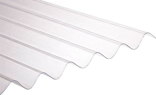 Chapa De Policarbonato Transparente Acanalada Armco 2.44 Mt