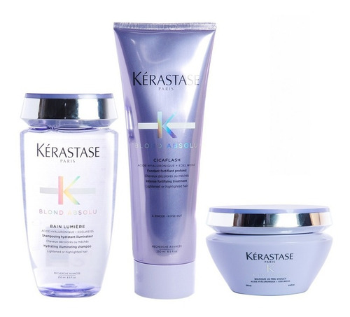 Kerastase Blond Absolu Shampoo + Mascara + Enjuague 