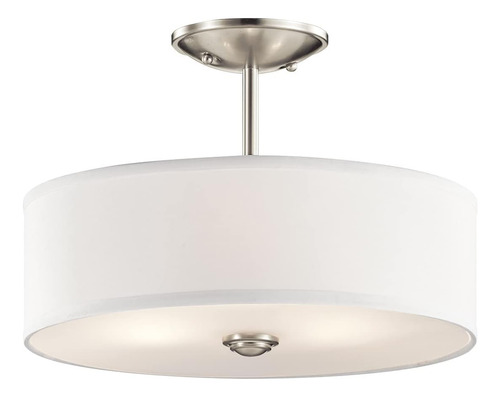 Kichler Shailene 14 3 Light Round Semi Flush With Satin Etc