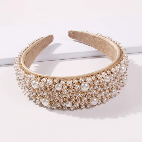 Diadema Acolchada Barroca Con Joyas Para Novias Y Fiestas