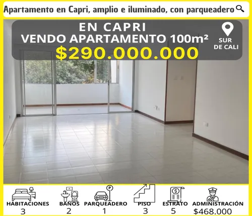 Vendo Apartamento 100m2 En E Lbarrio Capri