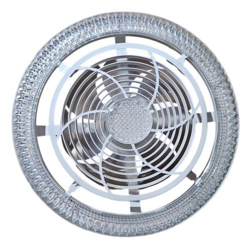 Ventilador Techo Con Lampara Led 200w Alta Potencia 3 En 1 40 Cm 60hz 3 En 1, Luz Fria, Calida, Neutra Blanco Plástico 7