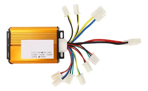 Contrôleur De Vitesse 36V 1000W Pour Moteur Brossé – Poignée D'accélérateur Avec Verrouillage Et Jauge Batterie, Compatible Tricycles Et Mini-vélos électriques