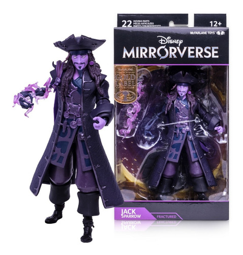 Figura De Acción Disney Gold Label Jack Sparrow Mirrorverse