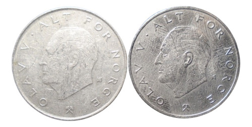 Noruega 1 Kroner Años: 1974-1991 X Pieza No#01 (Usado)