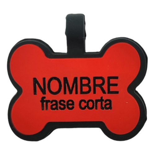 Chapita Identificatoria Placa Tag Medalla Perro Gato Hueso
