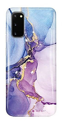 Funda Para Galaxy S20 Marmol Azul /purpura/oro