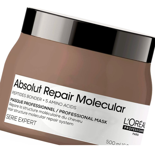 Loreal Absolut Repair Molecular Máscara Reparadora X 500ml