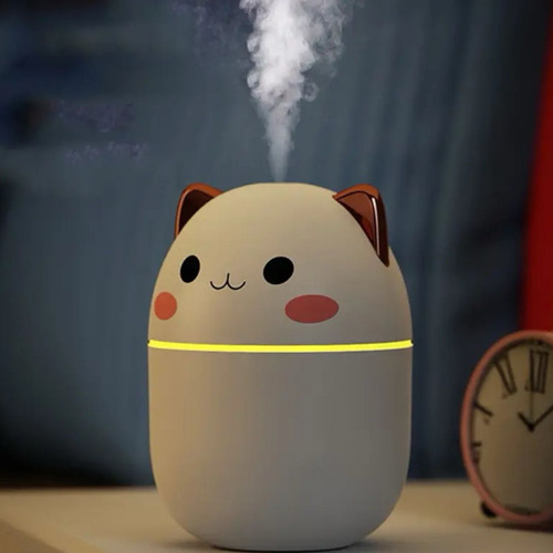 Umidificador De Ar Infantil Do Gatinho Mini Difudor De Ar Cor Verde
