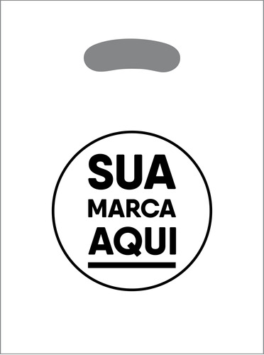 Sacolas Plásticas Personalizadas 25x35 / 1000 Un Promoção