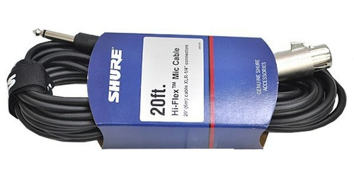 Imagen 2 de 6 de Cable Shure C20ahz Canon A Plug Para Microfonos, 6 Metros