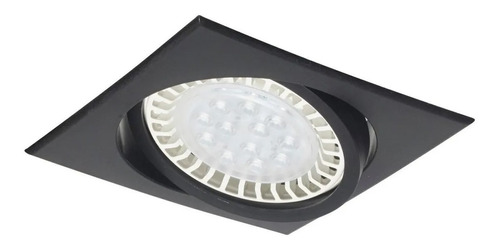 Spot Embutir Ar111 Cuadrado Pvc Lampara Led 12w Gu10 220v