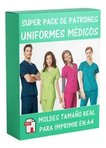 Comprar Moldes Y Patrones Uniformes Médicos Batas Cofias Delantal