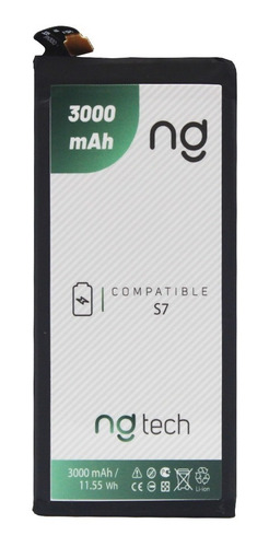 Bateria Para Samsung S7 G930 Bg930abe Ngtech 3000 Mah 3.85v