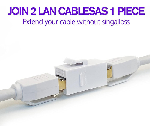 20 Piezs Hembra Para Cable De Red Rj45 Cat5/6/7