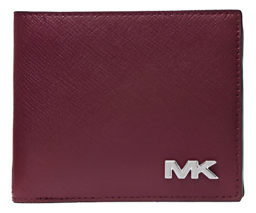 Billetera Michael Kors 36u9lcrf6b Con Diseño Liso Color Bordó De Piel - 9.3cm X 11.5cm X 2cm