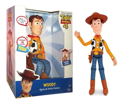 Muñeco Toy Story 4 Woody Interactivo 15 Frases 35cm Original