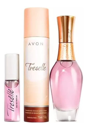 Set X3 Perfume Y Desodorante Treselle Avon
