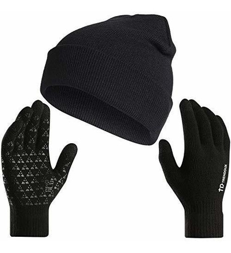 Trendoux Beanie Hat Men, Winter Knit Hats Warm Lining Women