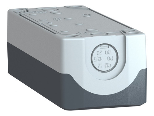 Portabotones Schneider Electric Xald04 Color Gris de 22 mm con 4 Orificios