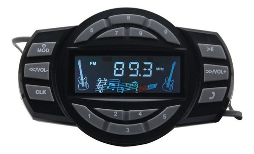 Amplificador Para Motocicleta 518-a, Bluetooth, Mp3, Alarma