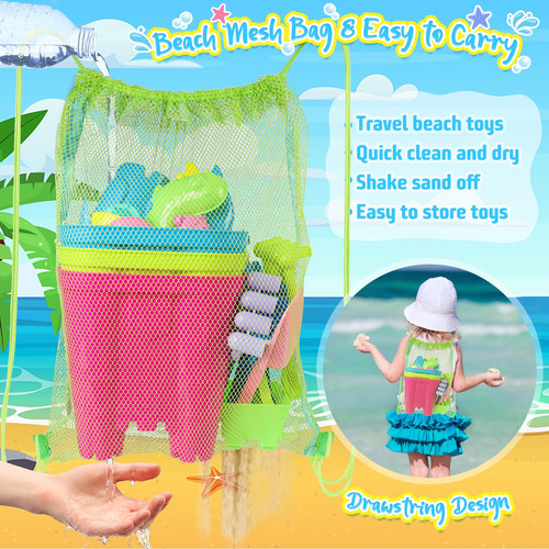 Castillo De Arena Kubusfly De Beach Toys Con 3 Cubos, 4 Pala