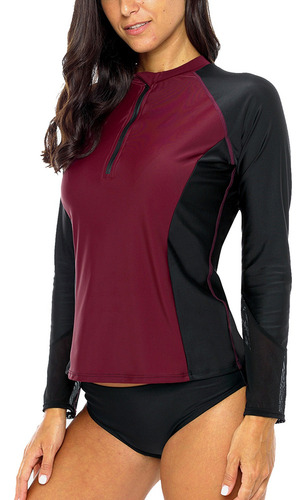 A1 Anfilia Rashguard - Playera De Natación For Mujer