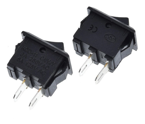 Pack 10 Interruptores, Autos, Instrumentos, 2 Pines, 3a/250v
