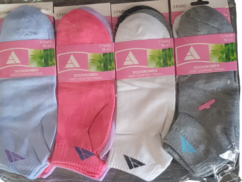 Pack Calcetas Sockwomen 12 Unidades Talla 36-41 Mujer