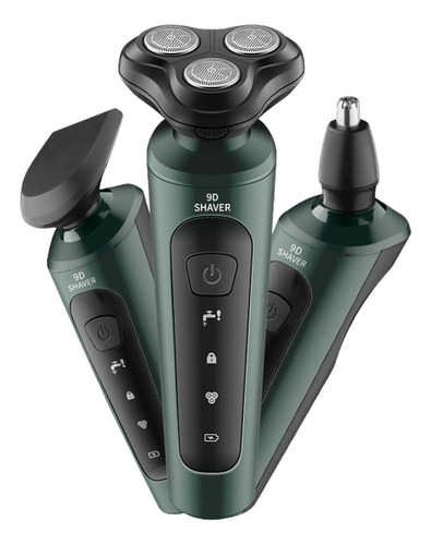 Razor Shaver Long Life Clean Shave 3 En 1, Color Verde Oscur