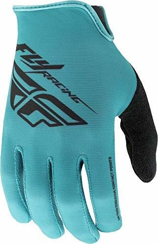 Guantes Para Motocicleta, Fly Racing Media Guantes Verde Azu