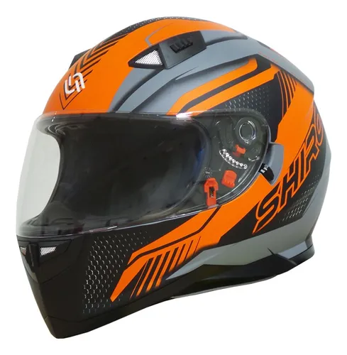 Casco Moto Shiro Sh 881 Motegi 2 Naranjo Cuotas sin inter s