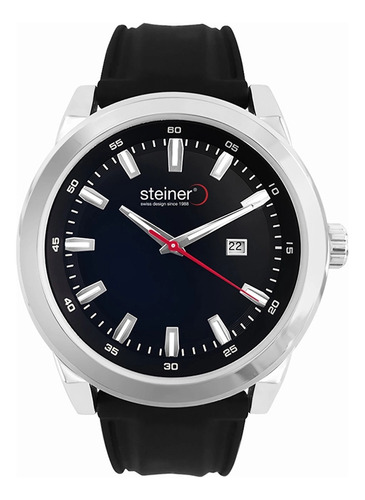 Reloj Para Hombre Análogo Steiner 44mm Luminiscente Fechador