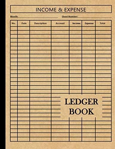 Book : Ledger Book Income And Expense Log Book For Small...