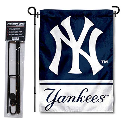 Bandera De New York Yankees Jardín Soporte