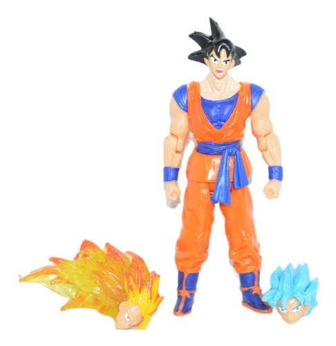 Figura Juguete Dragon Ball Z Goku 2 Cabezas | Envío gratis
