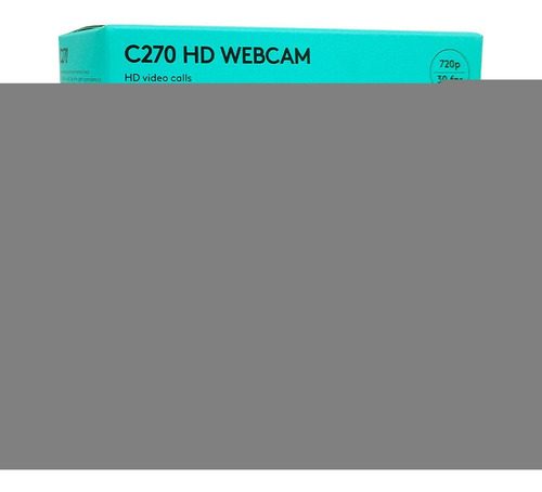 Cámara web Logitech C270, resolución HD de 720p/30 fps, micrófono