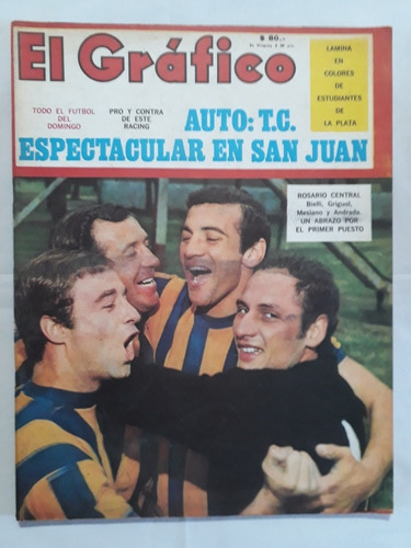 Revista El Grafico 2505 Lamina Estudiantes Campeon 1967