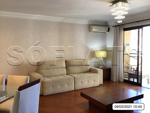 Imagem 3 de 15 de Flat Alto Padrão Em Moema, Com 03 Dorms - Sf34439