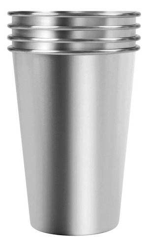 Vasos Acero Inoxidable Alta Calidad Para Frio Y Calor Set X4