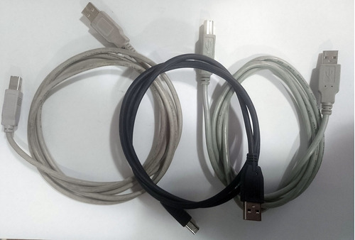 Lote 3 Cables Usb Para Impresora (p)