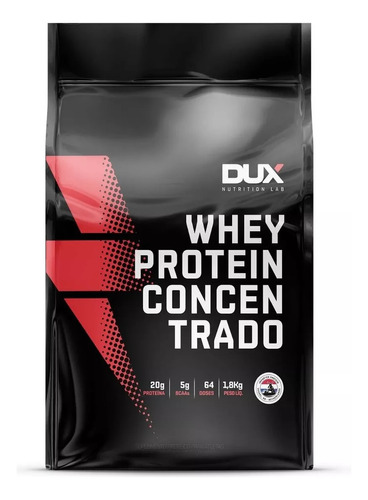 Whey Protein Concentrado 1,8kg - Dux Nutrition Sabor Morango