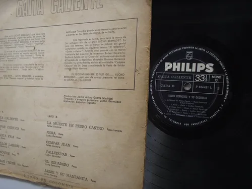 Lucho Bermudez Y Orquesta Gaita Caliente Lp Vinilo Col 1960 (Usado)