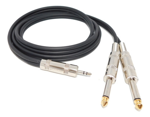Imagen 1 de 3 de Cable Miniplug Estereo A 2 Plug Professional Low Noise 6mts