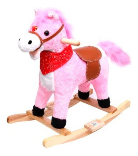 Caballo Mecedor Infantil De Madera Con Sonido 