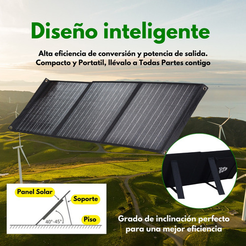 Set Power Bank 60,000 Mah Bateria Portatil + Panel Solar 60w